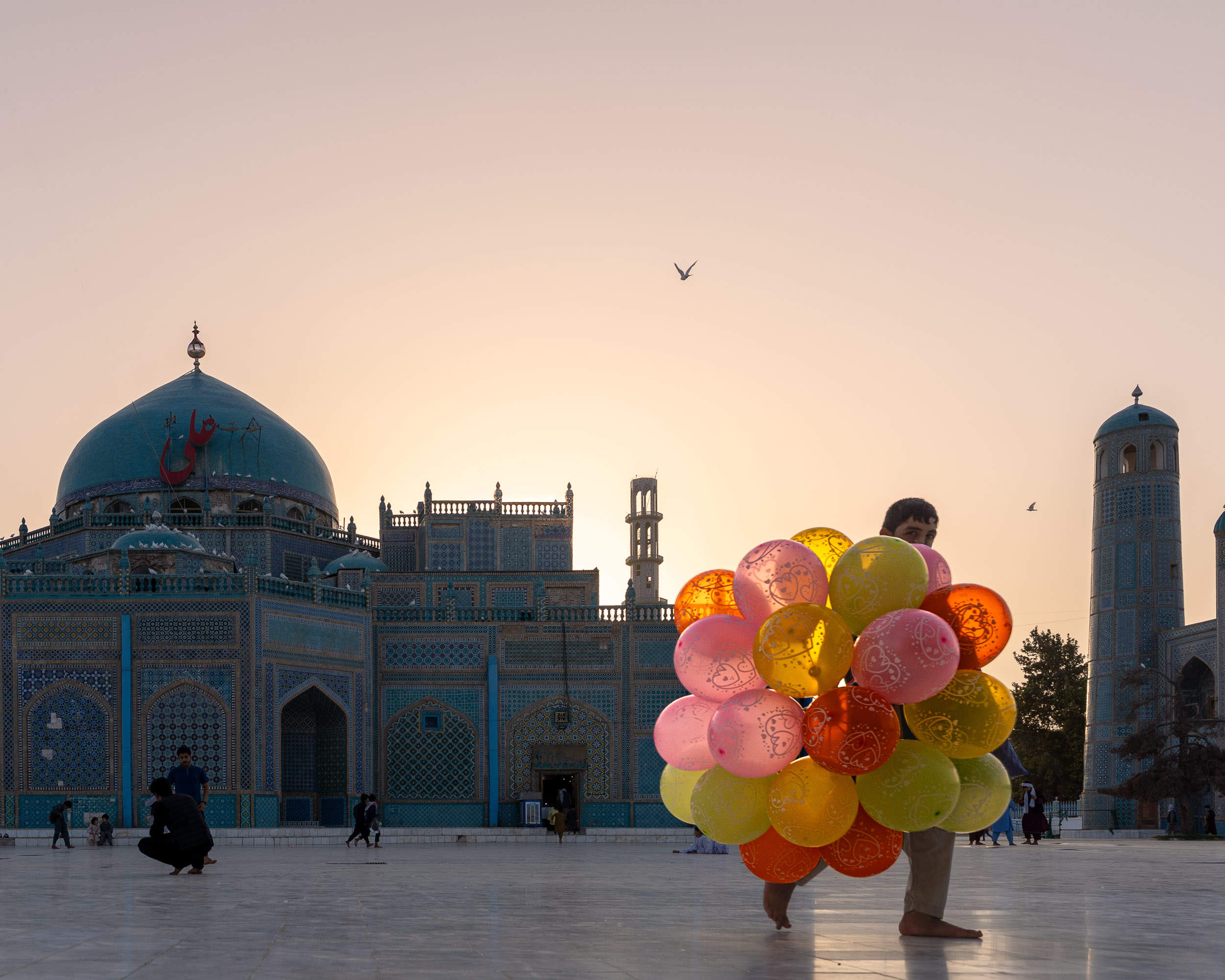 Balloons at the Blue Mosque